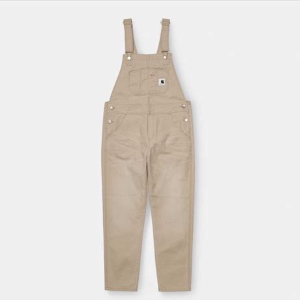 Carhartt WIP Bib Overalls - Dusty Hamilton Brown Size Small